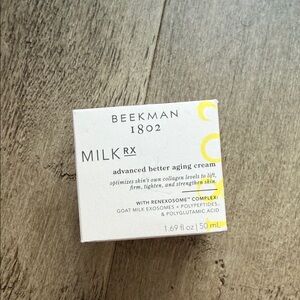 Beekman 1802 MilkRX Advanced Better Aging Cream - White & Yellow Accents